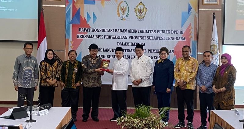 Dorong Pengembalian Kerugian Negara, BAP DPD RI Rapat Konsultasi Bersama BPK Perwakilan Sultra