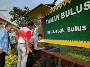 Walikota Jaksel Resmikan Penataan Kawasan Triwulan II di Wilayah Lebak Bulus