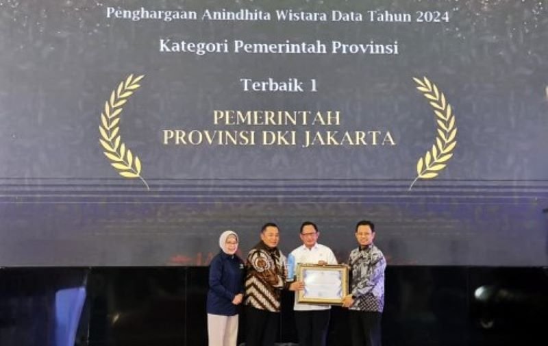 DKI Jakarta Raih Peringkat Pertama Penghargaan Anindhita Wistara Data BPS