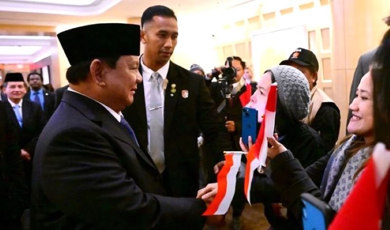 Masyarakat Indonesia Sambut Hangat Kedatangan Presiden Prabowo di Washington DC