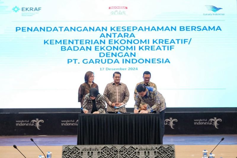 Kemenekraf-Garuda Indonesia Perkuat Kolaborasi Promosikan IP Lokal