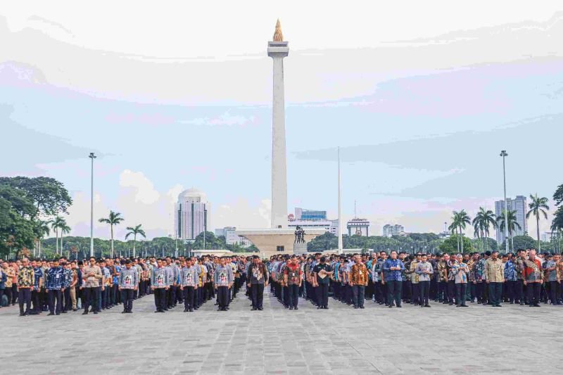 Hari Pertama Kerja di Tahun 2025, Pj. Gubernur Teguh Kumpulkan ASN untuk Tingkatkan Kinerja Pelayanan Publik