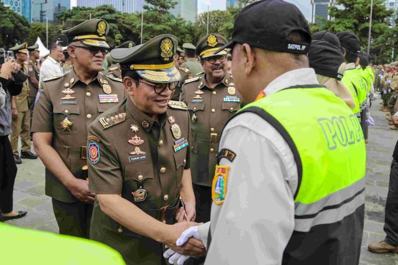HUT Satpol PP & Satinmas, Gubernur Pramono Pastikan Penjagaan di Jakarta Tidak Boleh Kendor