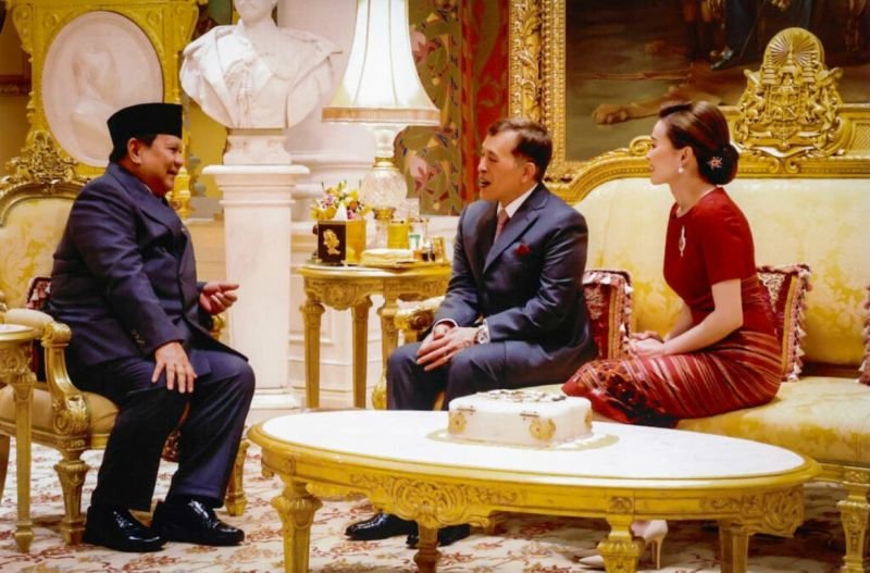 Presiden Prabowo Mendapat Sambutan Hangan dari Raja dan Ratu Thailand di Amphorn Royal Palace