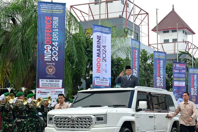 Presiden Prabowo Subianto secara resmi membuka Indo Defence 2024 Expo & Forum