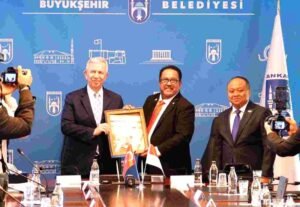 Wagub Rano bertemu Wali Kota Ankara, Bahas Kolaborasi Layanan Air, Transportasi, Kebudayaan, dan Smart City