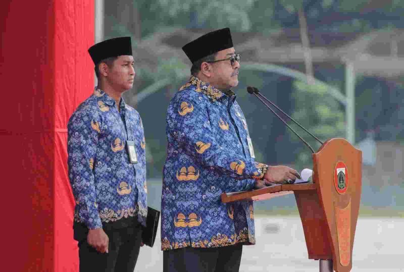Wagub Rano Pimpin Upacara Peringatan Rapat Raksasa IKADA