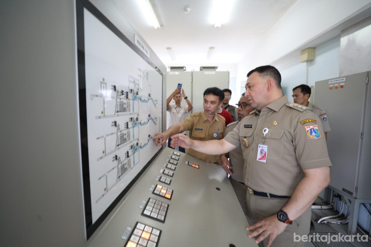 Wali Kota Jakarta Utara Tinjau Rumah Pompa Waduk Pluit
