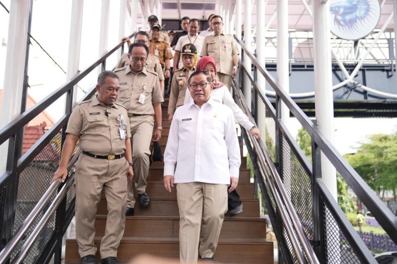 Peresmian JPO Pesanggrahan dan Pangkalan Jati, Usung Budaya Lokal