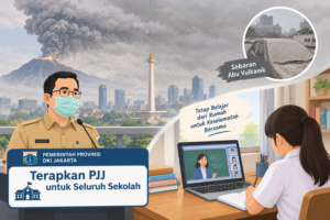 Akibat Sebaran Abu Vulkanik, Pemprov DKI Terapkan PJJ untuk Seluruh Sekolah