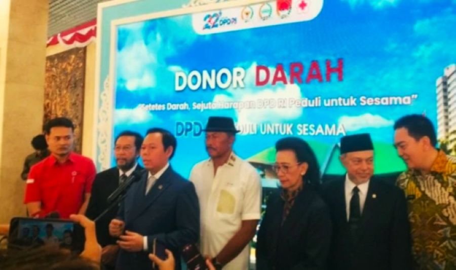 HUT ke-22 DPD, Dorong Donor Darah Serentak di 38 Provinsi